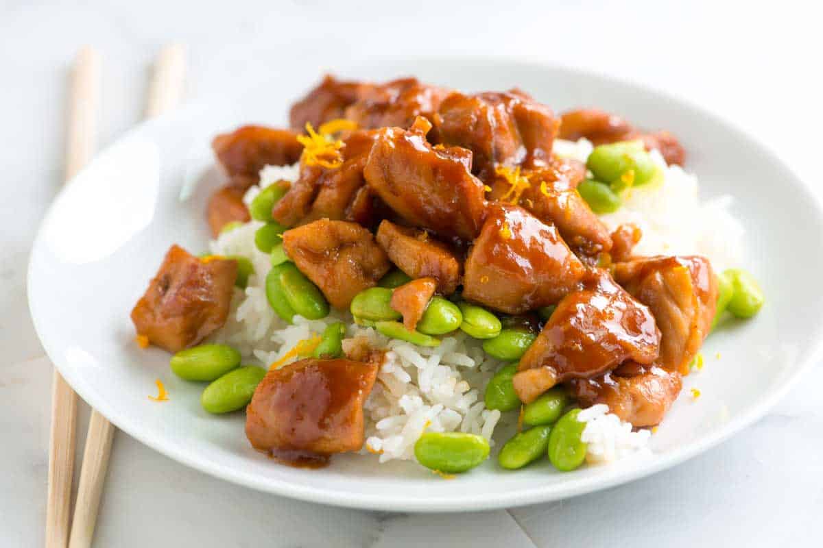 Receita rápida de frango teriyaki com mel