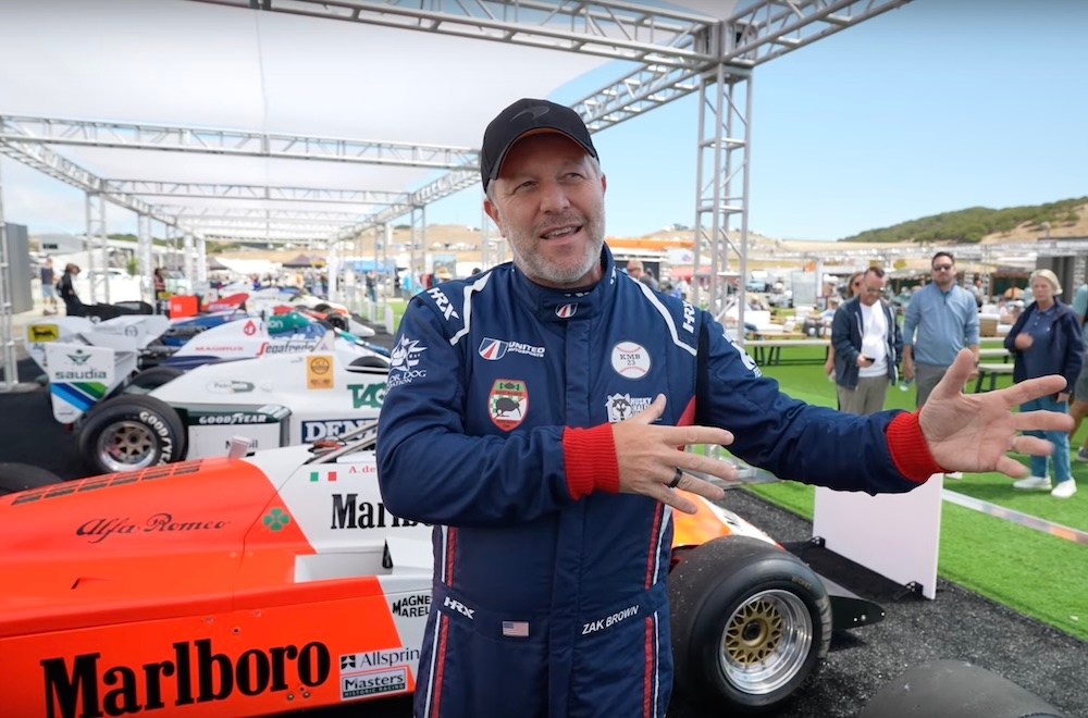 Faça um tour pelo Rolex Monterey Motorsports Reunion 75 Years of F1 Display com Zak Brown