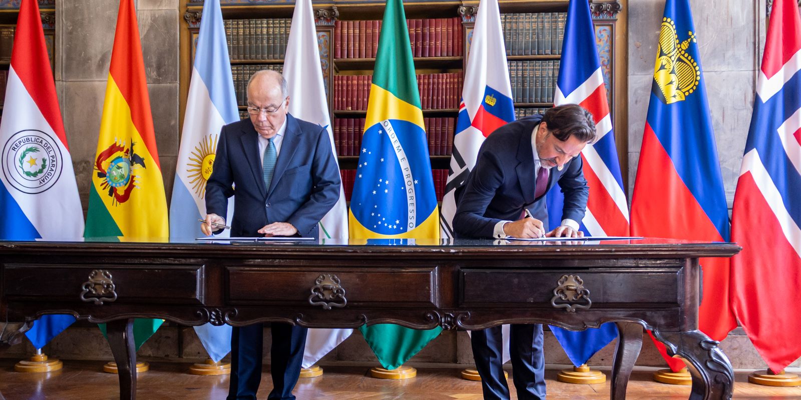 Mercosul assina acordo de livre comércio com quatro países europeus
