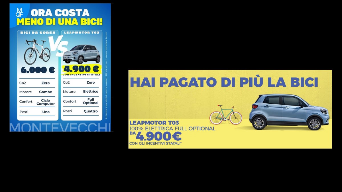 Quando nós termina os descontos, os italianos podem pegar um EV para “Menos de uma bicicleta”