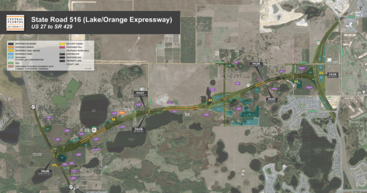 A Flórida está construindo uma rodovia que carrega carros elétricos enquanto eles dirigem