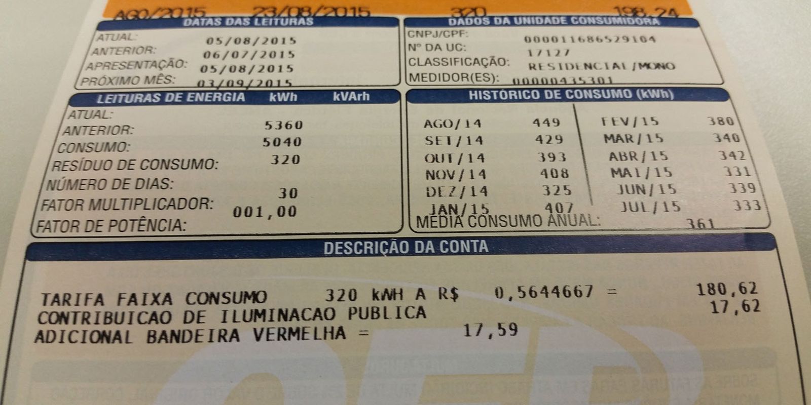 Consumidor pagará menos na conta de luz em janeiro