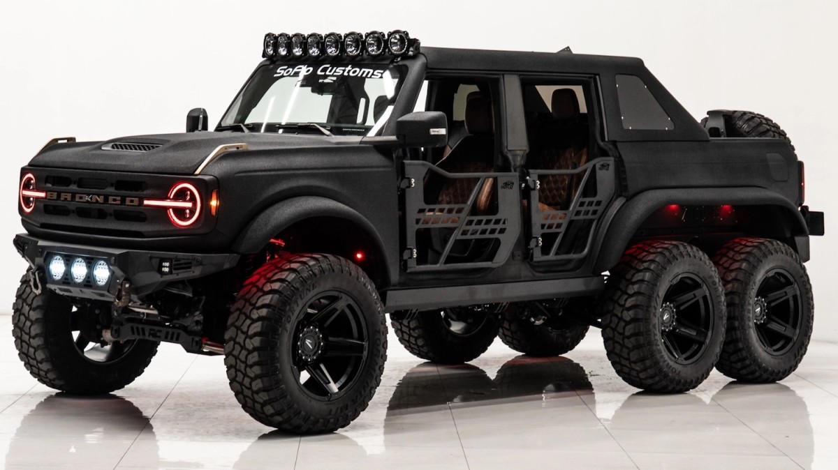 Esta picape Ford Bronco 6×6 é a versão personalizada mais selvagem que você pode realmente comprar
