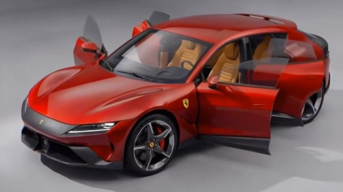 O primeiro exterior EV da Ferrari pode ser diferente de qualquer modelo atual