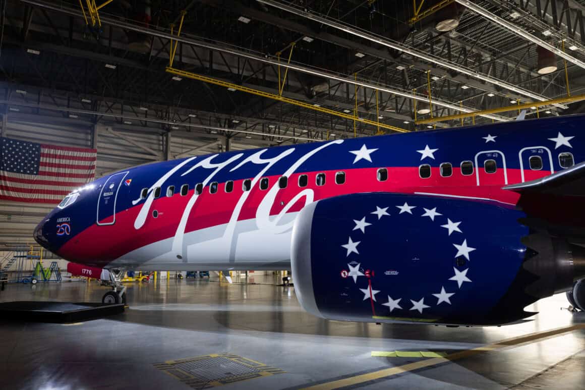 Southwest Independence One decola para o 250º aniversário da América