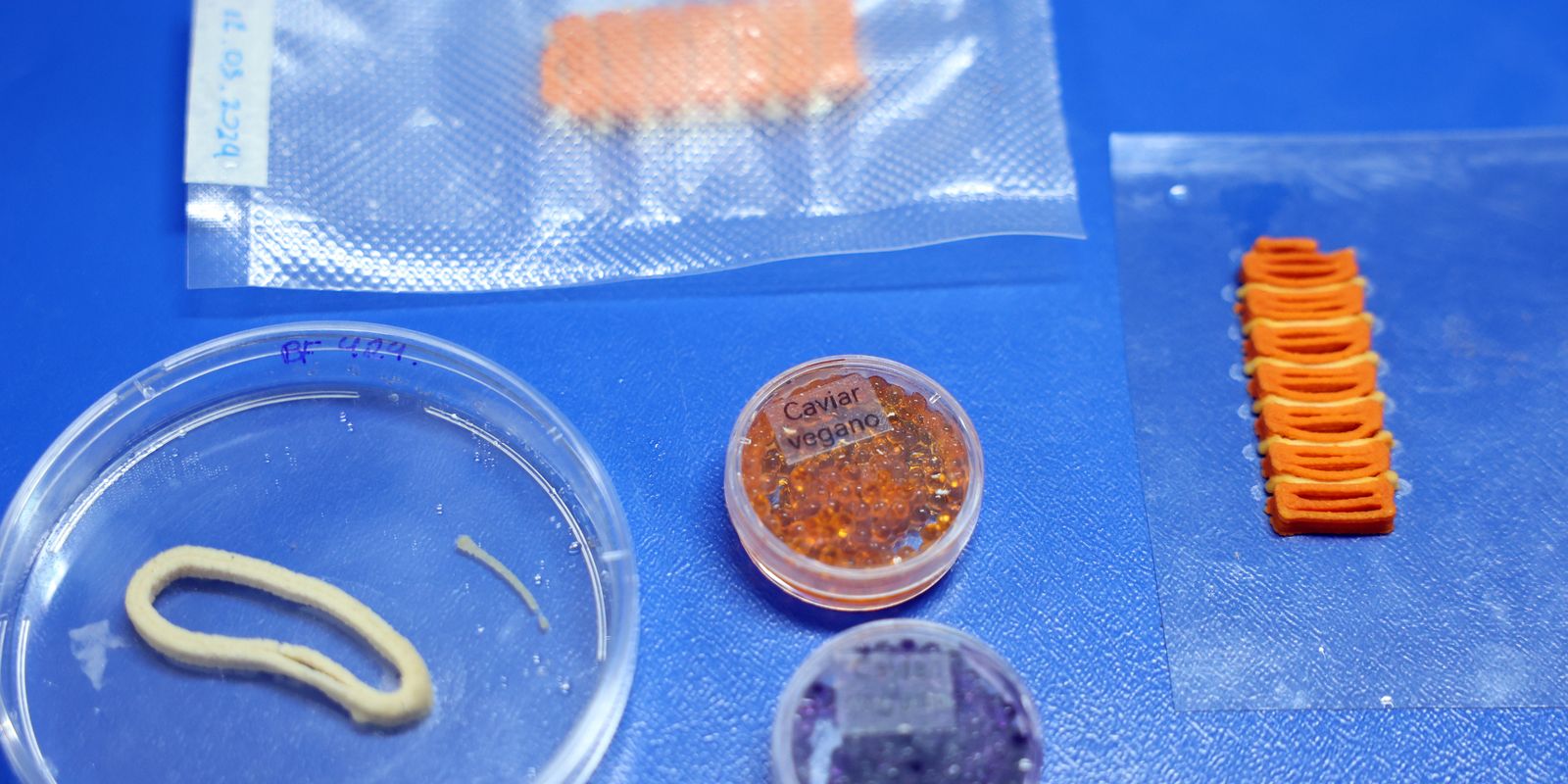 Embrapa produz em laboratório salmão, caviar e anéis de lula veganos