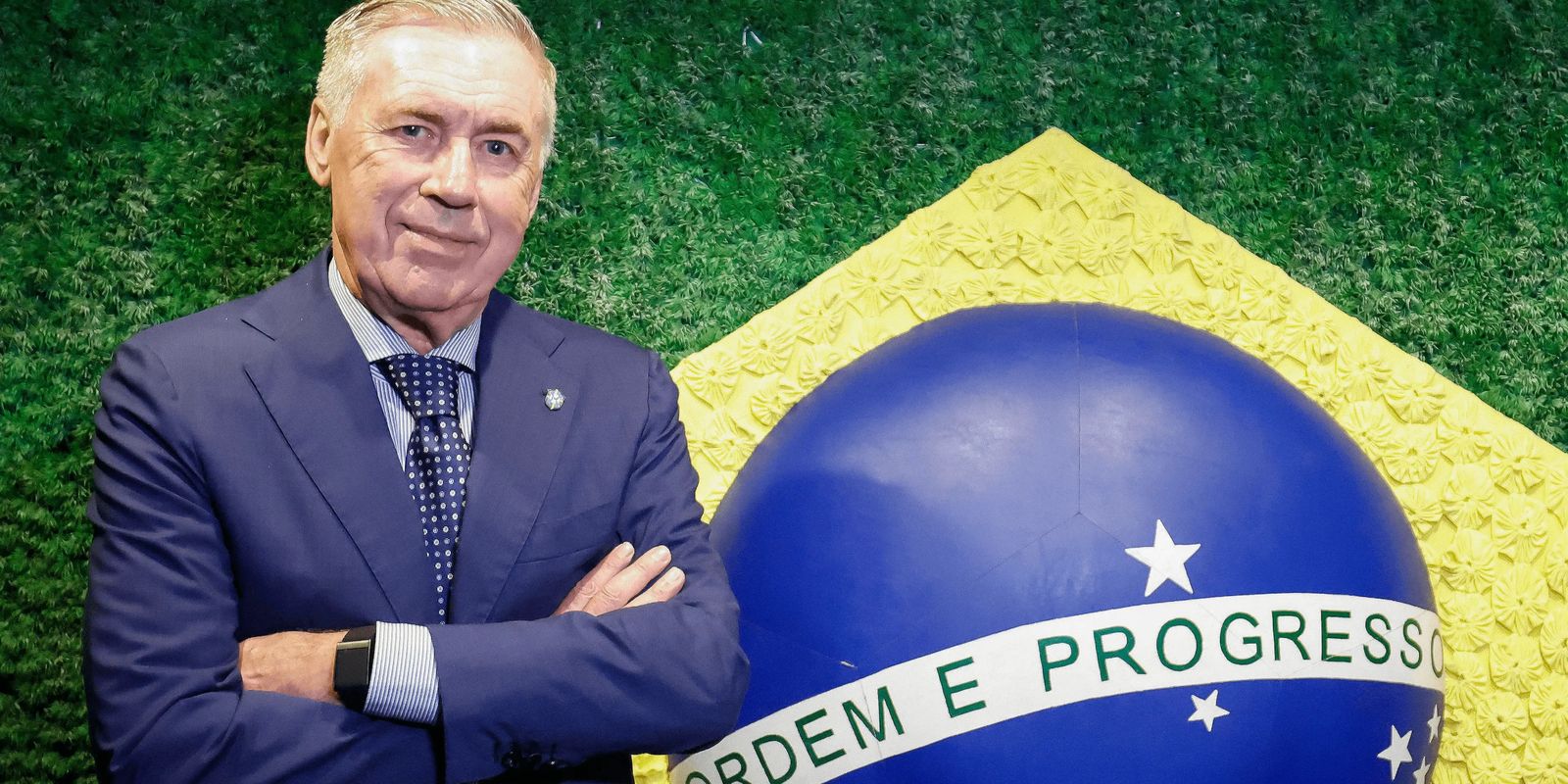 CBF anuncia ampliação de contrato com técnico Carlo Ancelotti