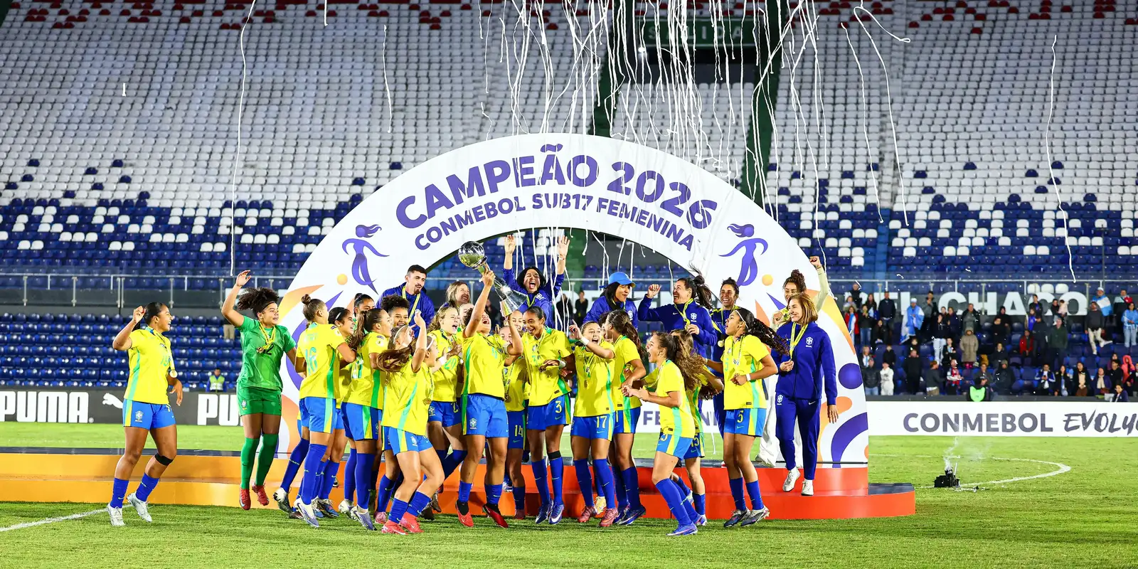 Brasil derrota Argentina e é campeão Sul-Americano Sub-17 feminino