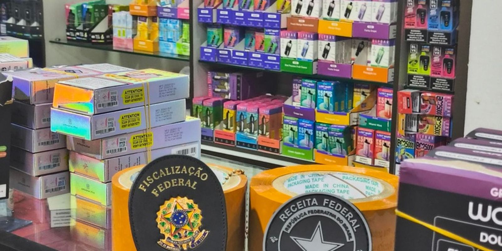 Anvisa e Receita Federal apreendem 25 mil cigarros eletrônico