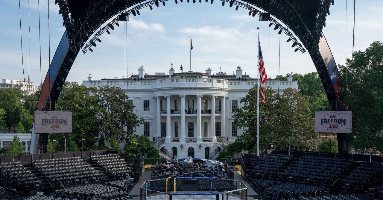 O evento do UFC na Casa Branca de Donald Trump seria constrangedor em qualquer lugar